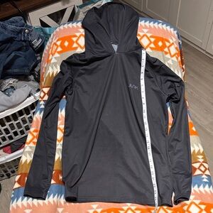 Junk Men's Black Hooded Performance Long-Sleeve